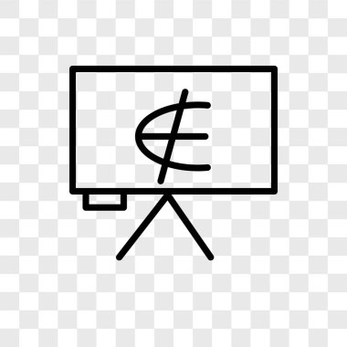 Vektör simgesi üzerinde şeffaf arka plan izole bir unsurudur, logo kavramı bir öğesidir