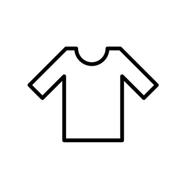 Gömlek simge vektör izole üzerinde beyaz arka plan, gömlek şeffaf işareti, çizgi veya doğrusal işareti, öğenin tasarım anahat tarzı