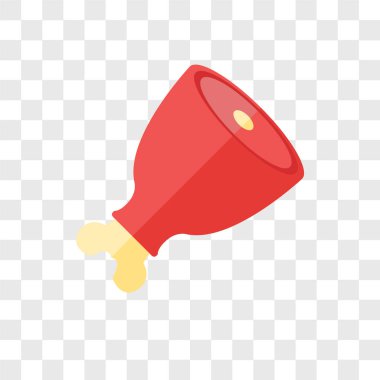 Saydam arka plan üzerinde Ham logo kavramı izole jambon vektör simgesi