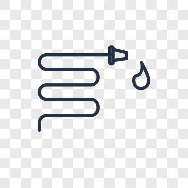 Saydam arka plan üzerinde su logo kavramı izole su vektör simgesi