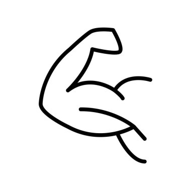 Beyaz arka plan, spor salonu şeffaf işareti, çizgi ve anahat öğelerini lineer tarzda izole jimnastik salonu simge vektör