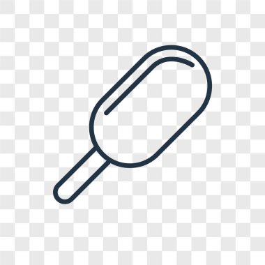 Saydam arka plan üzerinde dondurma logo kavramı izole dondurma vektör simgesi