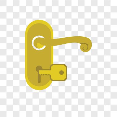 Saydam arka plan üzerinde tanıtıcı logo kavramı izole tutamaç vektör simgesi