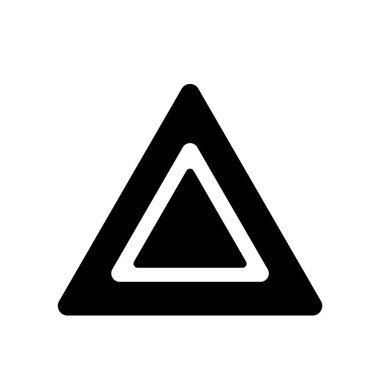 Beyaz arka plan üzerinde verim şeffaf işareti izole verim simge vektör