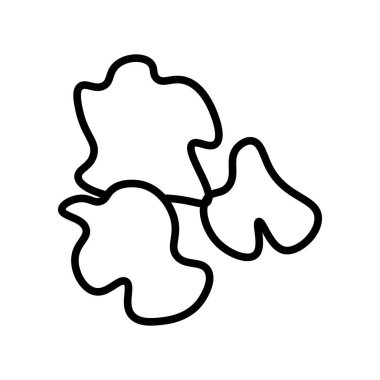 Beyaz arka plan, Splash şeffaf işareti, çizgi ve anahat öğelerini lineer tarzda izole sıçrama simge vektör