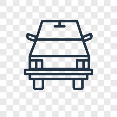 Saydam arka plan üzerinde okul otobüsü logo kavramı izole okul otobüsü vektör simgesi