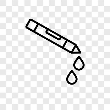 Saydam arka plan üzerinde mum boya logo kavramı izole mum boya vektör simgesi