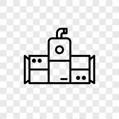 Saydam arka plan üzerinde Chiller logo kavramı izole chiller vektör simgesi