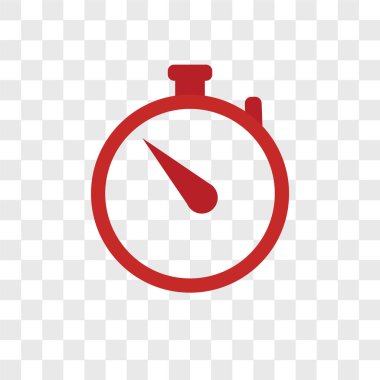 Saydam arka plan üzerinde zaman logo kavramı izole zaman vektör simgesi