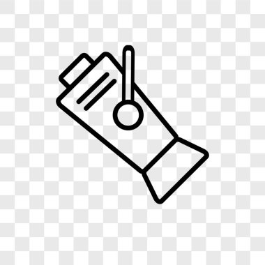 Saydam arka plan üzerinde spot logo kavramı izole spot vektör simgesi