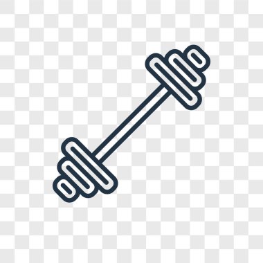 Saydam arka plan üzerinde egzersiz logo kavramı izole egzersiz vektör simgesi