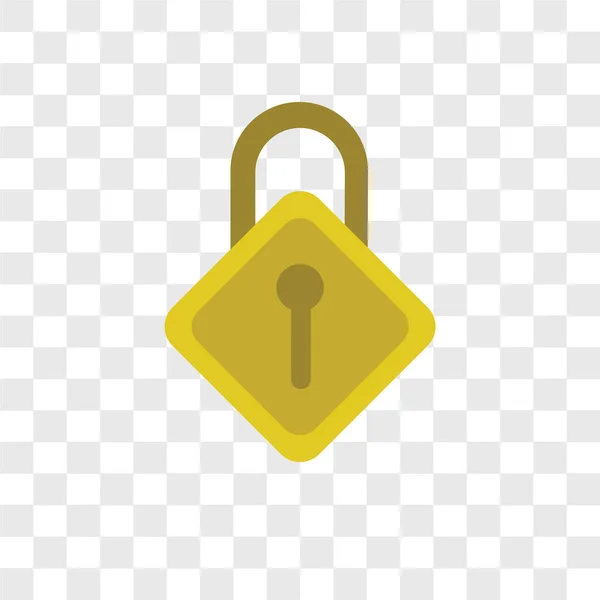 Locking Vector Pictogram Geïsoleerd Transparante Achtergrond Locking Logo Concept — Stockvector