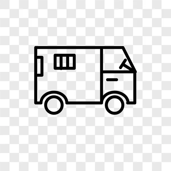 Φορτηγό Εικονίδιο Διάνυσμα Απομονώνονται Διαφανές Φόντο Φορτηγό Λογότυπο Έννοια — Διανυσματικό Αρχείο