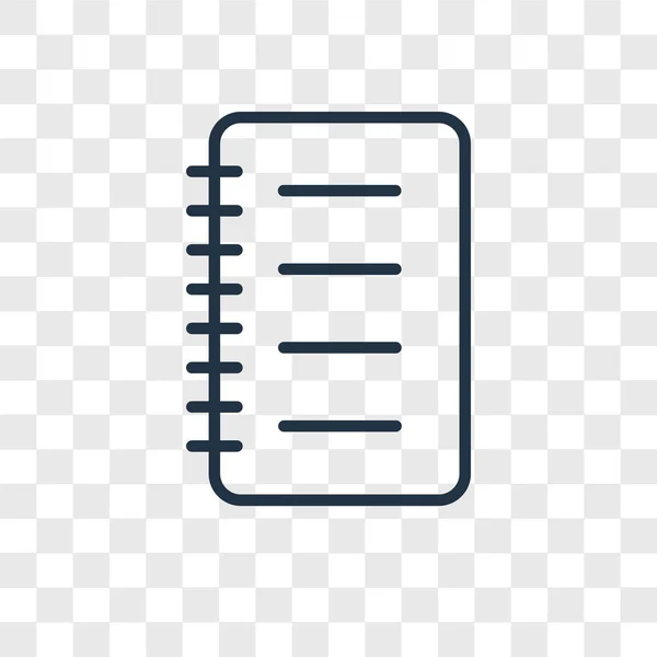Notlar Şeffaf Arka Plan Üzerinde Notlar Logo Kavramı Izole Simge — Stok Vektör
