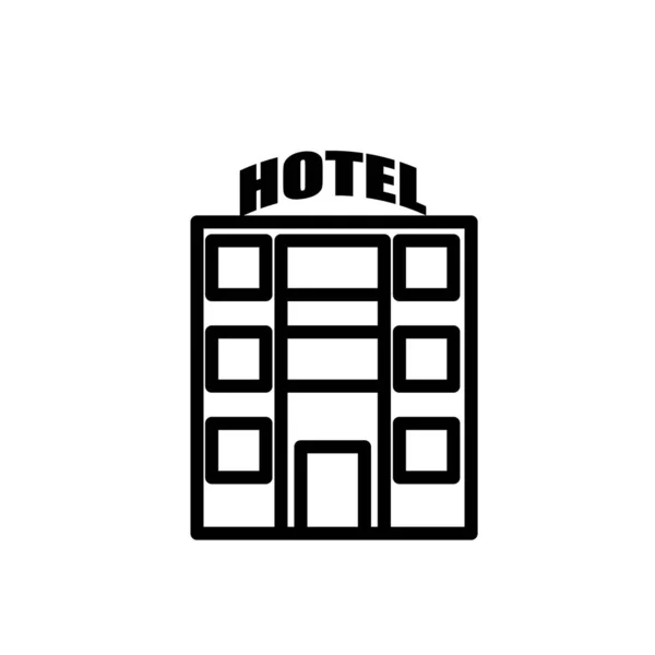 Motel Icon Vektor Isoliert Auf Weißem Hintergrund Motel Transparentes Zeichen — Stockvektor