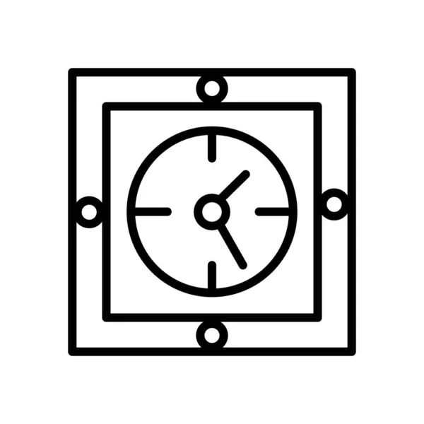 Reloj Pared Icono Vector Aislado Sobre Fondo Blanco Reloj Pared — Archivo Imágenes Vectoriales