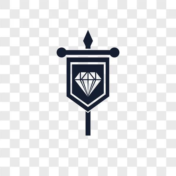 Значок Вектора Баннера Изолирован Прозрачном Фоне Концепция Логотипа — стоковый вектор