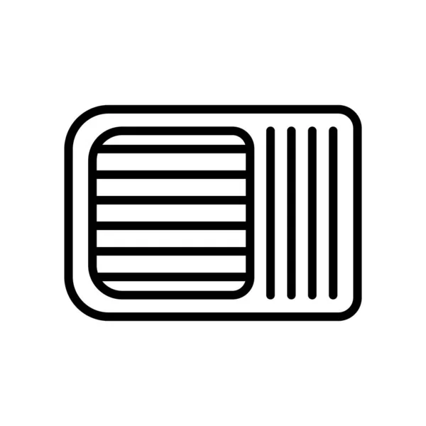 Вектор Значка Кондиционера Изолирован Белом Фоне Прозрачный Знак Кондиционера Элементы — стоковый вектор