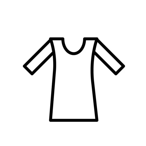 Shirt Icon Vector Isolated White Background Shirt Transparent Sign Line — ストックベクタ
