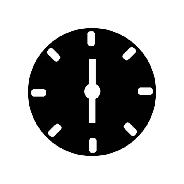 Вектор Значка Часы Изолированы Белом Фоне Часы Прозрачный Знак Черные — стоковый вектор