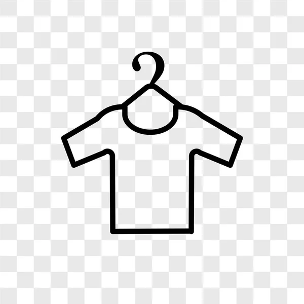 透明な背景 服ロゴのコンセプトに分離された服ベクトル アイコン — ストックベクタ