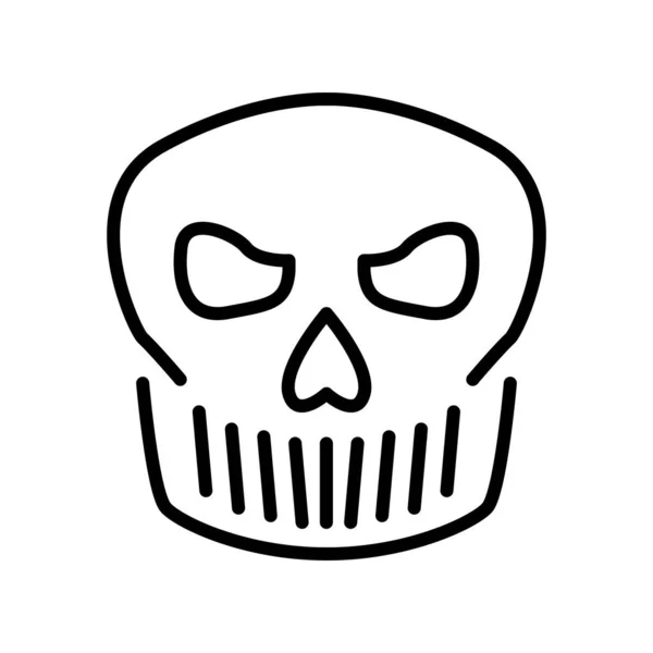Vecteur Icônes Crâne Isolé Sur Fond Blanc Signe Transparent Crâne — Image vectorielle