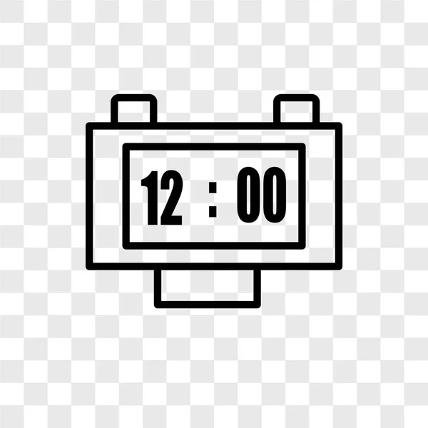 Relógio Parede Ícone Vetorial Isolado Fundo Transparente Conceito Logotipo Relógios —  Vetores de Stock