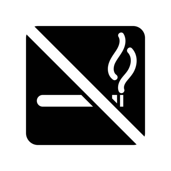 Kein Raucher Symbol Vektor Isoliert Auf Weißem Hintergrund Kein Raucher — Stockvektor