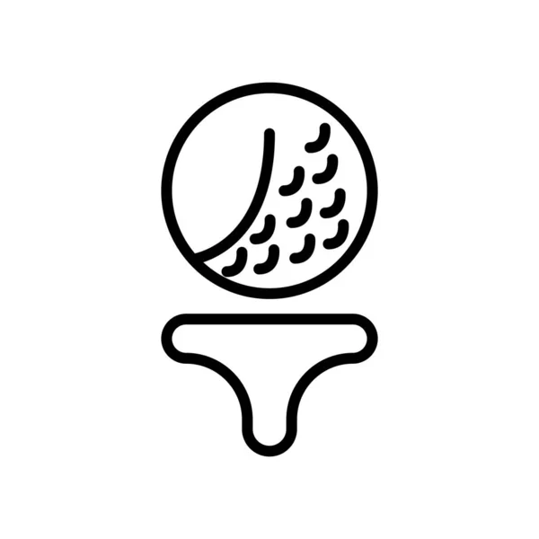 Icono Golf Vector Aislado Sobre Fondo Blanco Signo Golf Transparente — Archivo Imágenes Vectoriales