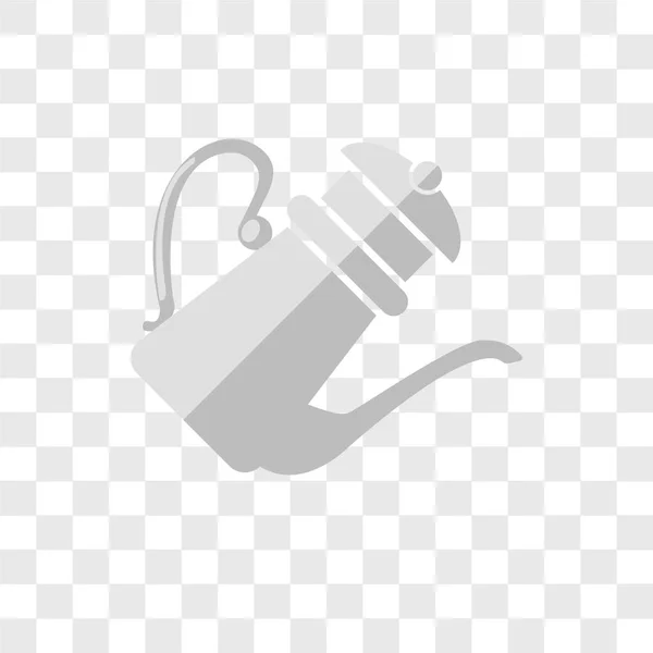 Saydam Arka Plan Üzerinde Çaydanlık Logo Kavramı Izole Çaydanlık Vektör — Stok Vektör