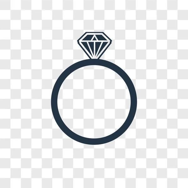 Значок Вектора Кольца Изолирован Прозрачном Фоне Концепция Логотипа Кольца — стоковый вектор