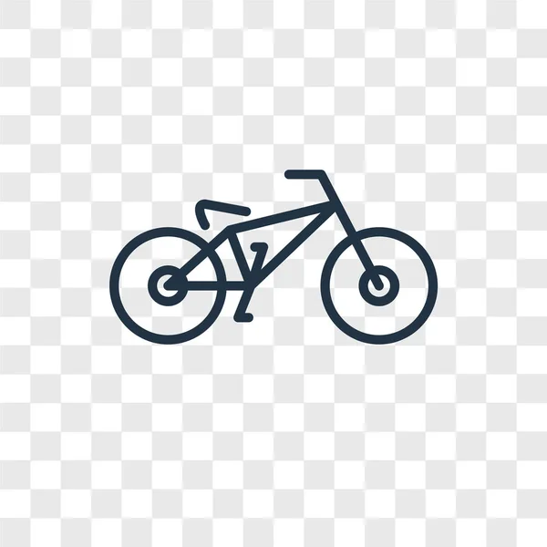 Biking Vector Icon Isolated Transparent Background Biking Logo Concept — Stock Vector