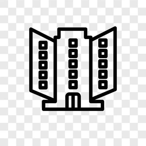 Значок Вектора Апарт Отеля Изолирован Прозрачном Фоне Концепция Логотипа Апарт — стоковый вектор