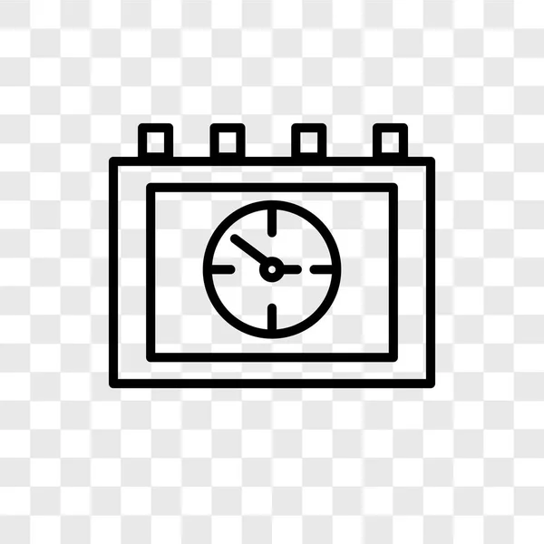 Vector Kalenderikonen Isolerad Transparent Bakgrund Kalender Logotyp Koncept — Stock vektor