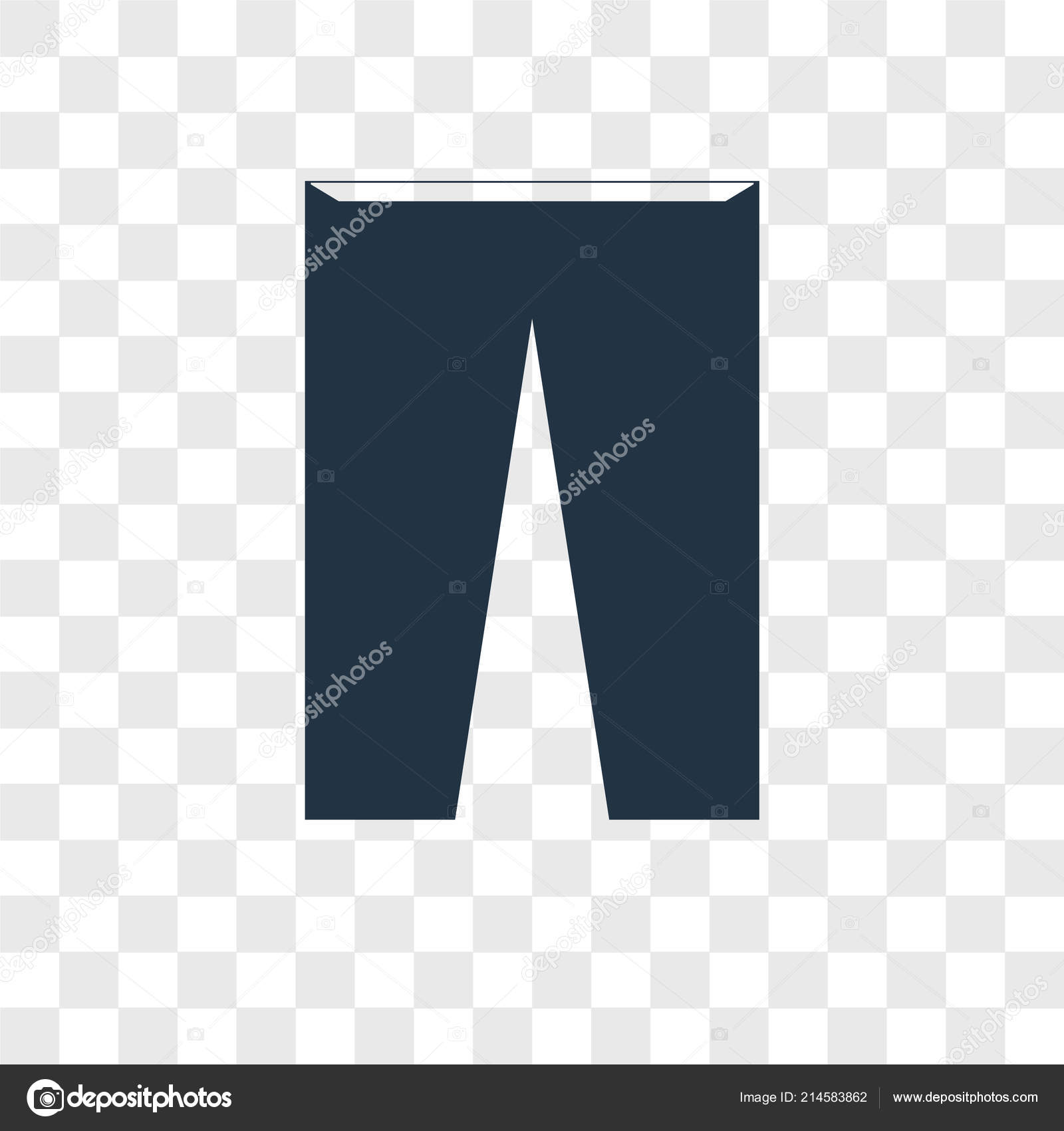 Kurze Hosen Vektor Icon isoliert auf transparenten Kurze Hosen Vektor Icon isoliert auf transparenten