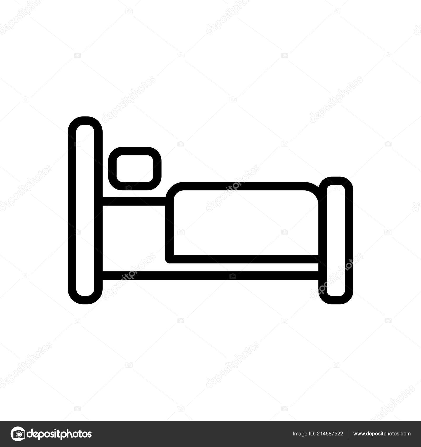 Bed Icon Vector Isolated White Background Bed Transparent Sign Line Vector Image By C Tvectoricons Vector Stock