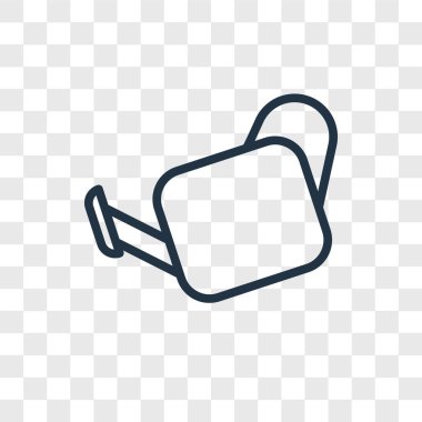 Saydam arka plan üzerinde sulama olabilir logo kavramı izole sulama olabilir vektör simgesi