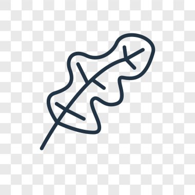 Saydam arka plan üzerinde yaprak logo kavramı izole yaprak vektör simgesi