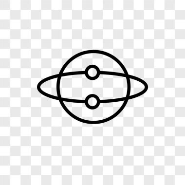 Saydam arka plan üzerinde fikir logo kavramı izole fikir vektör simgesi