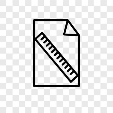 Saydam arka plan üzerinde dosya logo kavramı izole dosya vektör simgesi