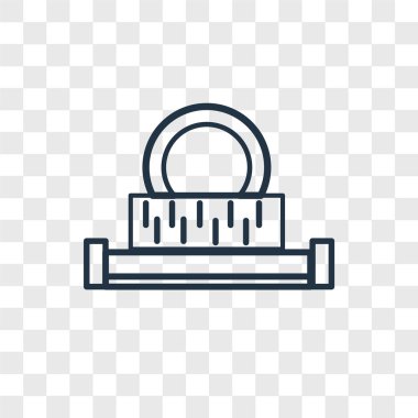 Saydam arka plan üzerinde kanalizasyon logo kavramı izole kanalizasyon vektör simgesi