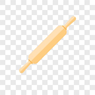 Saydam arka plan üzerinde oklava logo kavramı izole oklava vektör simgesi