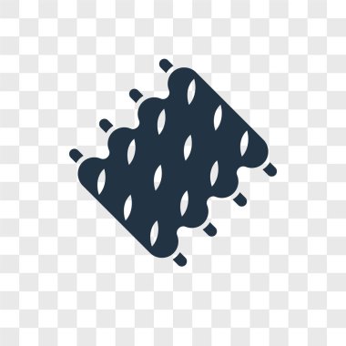 Kaburga şeffaf arka plan üzerinde kaburga logo kavramı izole simge vektör