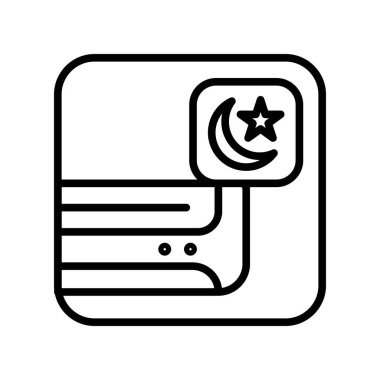 Klima simge vektör lineer tarzda şeffaf işareti, çizgi ve anahat öğelerini beyaz zemin üzerine, Klima izole