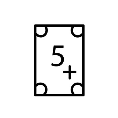 Sınav simge vektör lineer tarzda şeffaf işareti, çizgi ve anahat öğelerini beyaz zemin üzerine, sınav izole