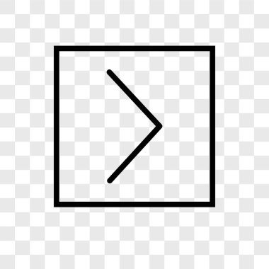 Vektör simgesi üzerinde şeffaf arka plan izole büyüktür, logo kavramı büyüktür