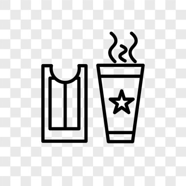 Bilet vektör simge şeffaf arka plan üzerinde bilet logo kavramı izole