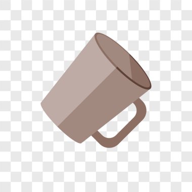 Saydam arka plan üzerinde kupa logo kavramı izole kupa vektör simgesi