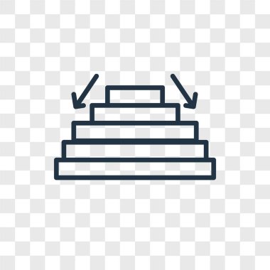 Saydam arka plan üzerinde Fallen logo kavramı izole Fallen vektör simgesi