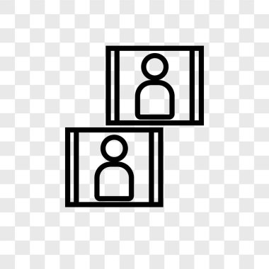 Saydam arka plan üzerinde görüntü logo kavramı izole görüntü vektör simgesi